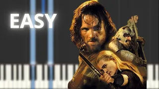 The Fellowship Theme - The Lord of The Rings - EASY Piano Tutorial