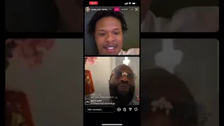 Nasty C on a Instagram live with Rick Ross #NastyC #RickRoss