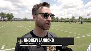 Saints QB Coach Andrew Janocko interview | 2024 Saints OTAs 5/21/2024