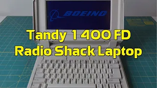 Boeing Aerospace Engineer Tandy 1400 FD Laptop Vintage Computer