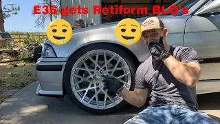 New Wheels and Tires on the E36 car show bonus.