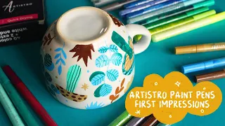 ARTISTRO PAINT PENS ON CERAMICS | ARE THEY BEST MULTI SURFACE MARKERS ?