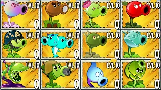 All Pea Plants Power-Up! in Plants Vs Zombies 2