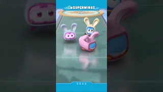 [SUPERWINGS #shorts] Catch the Bunny! | superpet | Super Wings #animation #superwings #cartoon
