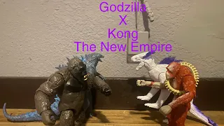 Godzilla x kong The New Empire toy battle [round 1]