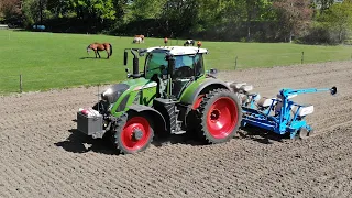 Sowing Maize | Fendt 724 + Monosem | Schimmel Overberg | 2022