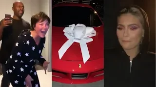 Kylie Jenner Surprising Kris Jenner with a Ferrari