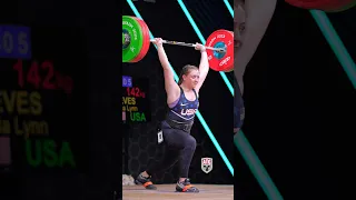 Olivia Reeves (71kg 🇺🇸) 142kg /313lbs Jr World Record C&J! #worldrecord #slowmotion #weightlifting