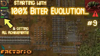 Final Fight! // FACTORIO but start with 100% Biter Evolution... (#9)