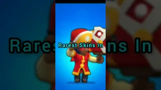 TOP 5 Rarest Skins In Brawl Stars #shorts