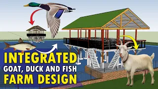 Integrated Fish, Duck and Goat Farming System | Integrated Fish and Livestock Farm Design