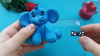 Лепим Синего Слона 💙 из воздушного пластилина