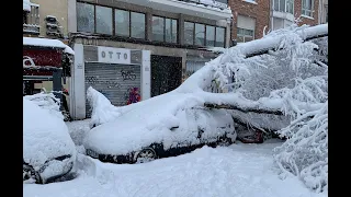 Снегопад века обрушился на Мадрид! Сугробы достигают полуметра! #madrid