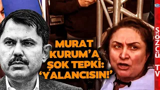 Mağdur Vatandaşı Dinlemedi! Görüntüleri Çeken Sözcü TV'ye Murat Kurum'un Ekibi Engel Oldu