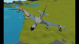 (Thx for 1k sub! roblox plane crazy) B-52D tutorial(sorry this video is so long sorry)