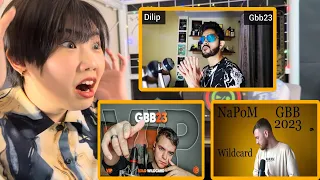 Na-Na REACTS | NaPoM & Remix & Dilip GBB 2023 Wildcard #beatbox #GBB23 #ビートボックス