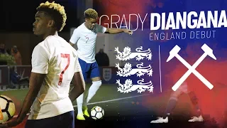 GRADY DIANGANA U20 DEBUT | ENGLAND 2-0 GERMANY