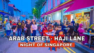 Singapore City: Experience the Excitement of Arab Street and Haji Lane's Nightlife Scene