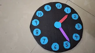 Clock Model using Waste material