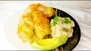 I Have Never Eaten such  Delicious Simple Cheap Cabbage Recipe Before Juicy Cabbage Rolls For Dinner