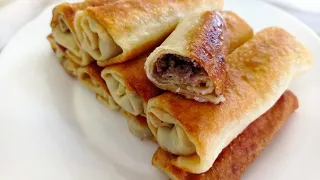 ხორციანი ბლინები Crepes with  meat #crepeswithmeat #ხორციანიბლინები #ბლინი