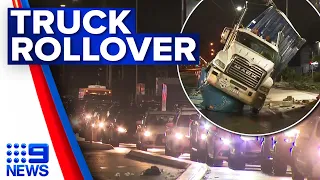 Shocking footage captures moment truck rolls into Adelaide business | 9 News Australia