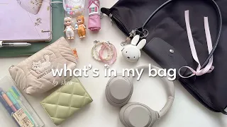 what’s in my bag 2024 | my daily essentials for college and work 🎧 ˖ ꒰ functional & cute ꒱
