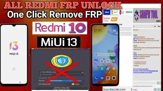 NEW FREE Tool One Click Remove FRP and Mi Account All Xiaomi Qualcomm New SamFw Latest Tool 2023