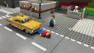 Lego man Dies (Spoiler: he actually doesn't) Lego test stop motion