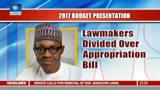 News@10: Lawmakers Divided Over Appropriation Bill 14/12/16 Pt. 1