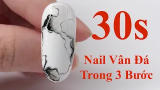 MARBLE NAIL ART WITH JUST 3 STEPS