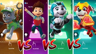 Rocky 🆚 Ryder 🆚 Everest 🆚 Marshall.Who is best? | Tiles Hop EDM Rush