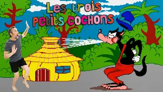 Les 3 PETITS COCHONS et le GRAND MÉCHANT LOUP sur AMIGA ! On se refait le célèbre conte. Retrogaming