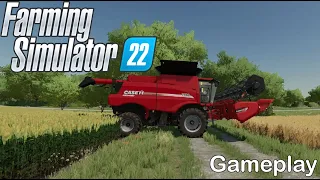 Farming Simulator 22 Gameplay - Elmcreek - Finishing Wheat Harvest - Year 2