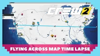 The Crew 2 - Flying Across Map Time Lapse