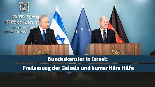 Bundeskanzler Olaf Scholz in Israel