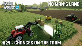 Rainy Day, Making Bales, Field Work - #24 No Man's Land - Farming Simulator 22