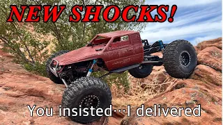 Pricey's Custom Crawlers SHOCKS first impressions and first run!