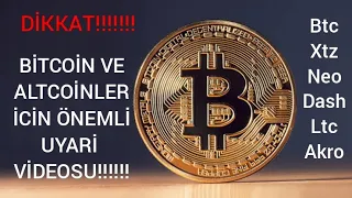 BITCOIN VE ALTCOINLER ICIN ÖNEMLI UYARI VIDEOSU! SONDAKIKA BITCOIN VE ALTCOIN YORUM VE ANALIZ FOREX