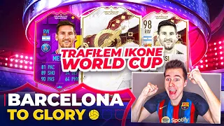 TRAFIŁEM IKONĘ WORLD CUP i MESSIEGO za FUT CHAMPIONS! | FIFA 23 - Barca to Glory [#8]