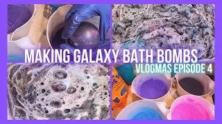 DIY Galaxy Bath Bombs-Recipe Included