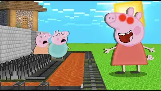 EVIL PEPPA PIG vs The Most Secure House - Minecraft