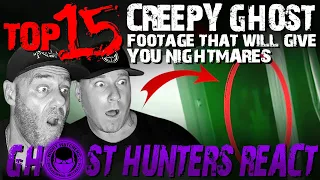 GHOST HUNTERS REACT: Top 15 CREEPY GHOST footage that will give you nightmares by STRAAANGE. #ghosts