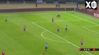 Эдинсон Кавани и его бисиклета в матче Уругвай - Чехия (23.03.2018)