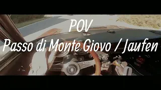 POV Alfa Romeo GT Junior (Bertone) // climbing up the Passo di Monte Giovo (Jaufen) | Italy