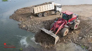 Amazing Loader Heavy Equipment Hard Pushing Gravel Building Road Special Activities Dump Trucks