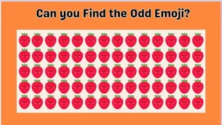 Find the odd One Out | Emoji Quiz Challenge | Spot difference #quiz #emojichallenge #emojis #emoji