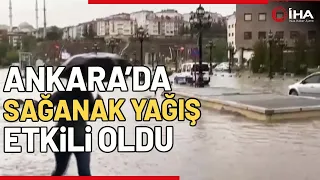 Başkentte Dolu Ve Sağanak Yağış Etkili Oldu