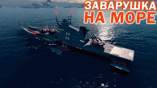 Заварушка на FFA море с сильными игроками и Rlandi в Red Alert 3