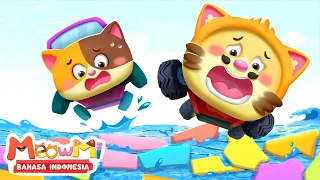 Jembatan Kucing Runtuh 🚗| Lagu Mobil Mainan | Lagu Anak-anak | MeowMi Family Show Bahasa Indonesia